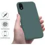 OTOFLY iPhone XR Case,Ultra Slim Fit iPhone Case Liquid Silicone Gel Cover with Full Body Protection Anti-Scratch Shockproof Case Compatible with iPhone XR 6.1 inch, [Upgraded Version] (Pine Green)