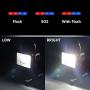 [15W 24LED] Spotlights Work Lights Outdoor Camping Lights, Built-in Rechargeable Lithium Batteries (with USB Ports to Charge Mobile Devices) (Black)