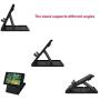Qubuy Nintendo Switch Desktop Stand, Compact Playstand Desktop Stand For Nintendo Switch NS Game Console Holder Play While Charging Adjustable Angle Portable Foldable Base Bracket for Nintendo Switch