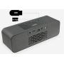 Portable Bluetooth Speaker, with10W Acoustic Driver, LED Display, FM Radio, Alarm Clock, Handsfree Speakerphone, Slots for Micro SD Card & USB & AUX-in, for Smart Phone, Tablet and More