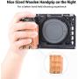 SMALLRIG Wooden Handgrip for Sony Alpha a6000/a6300/a6500 Mirrorless Digital Camera Cage 1889 Cage 1661-1970