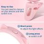 Selfie Light Rechargeable for iPhone, Ring Light with 9-Level Adjustable Brightness for Laptop, Clip on Mini Cell Phone LED Light, Portable Battery Operated Light, USB Powered Photo Light for Video