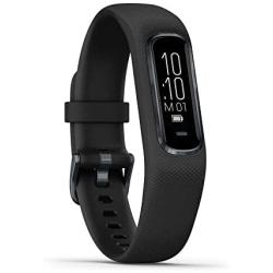 Garmin vívosmart 4, Activity and Fitness Tracker w/ Pulse Ox and Heart Rate Monitor, Midnight W/ Black Band, Large