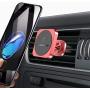 Car Phone Mount Magnetic Cell Phone Car Mount Vent and Dashboard 360° Rotation Car Phone Holder Dashboard for iPhone SE 11 Pro XS Max XR X 8 Plus Samsung Galaxy S20 Note10 S10 S10e & All Phones,Red