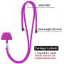 SS Crossbody Phone Lanyard,Adjustable Detachable Neck Cord Cell Phone Lanyard Strap and Phone Safety Tether for All Phones and Case Combinations-Purple
