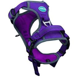 ThinkPet No Pull Harness Breathable Sport Harness with Handle - Reflective Padded Dog Safety Vest Adjustable Harness, Back/Front Clip for Easy Control