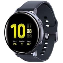 Samsung Galaxy Watch Active2 W/ Enhanced Sleep Tracking Analysis, Auto Workout Tracking, and Pace Coaching (40mm, GPS, Bluetooth), Aqua Black - US Version with Warranty