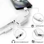 Headphone Adapter for iPhone Dongle 2 in 1 Earphone 3.5mm Jack Aux Cord Audio Car Charger for iPhone 11Pro/7/7 Plus/8/8 Plus/X/Xs Splitter Audio Connector Accessory Cable Support All iOS System