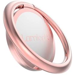 Phone Ring Holder, Lamicall Finger Ring Stand : Universal Cell Phone Cradle Kickstand Compatible with iPhone Xs Max XR X 8 7 6 6s Plus 5s, Galaxy S8 S7 S6, All Android Smartphone - Rose Gold