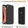 TORRAS Slim Fit iPhone Xs Max Case 6.5 Inch, Hard Plastic Ultra Thin Matte Finish Grip Protective Phone Cover Case for iPhone X Max Case, Mysterious Black