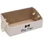 Morezi Canvas Pet Toy and Accessory Storage Bin, Basket Chest Organizer - Perfect for Organizing Pet Toys, Blankets, Leashes and Food 0605