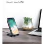 Seneo Wireless Charger, Qi Certified Wireless Charging Stand Compatible with iPhone 11/11 Pro Max/ XS Max/XR/XS/X/8/Plus, 10W for Galaxy S20/S10/S9/Note10/Note9, 5W for Other Qi Phones(No AC Adapter)