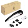 Snailax Cordless Handheld Back Massager - Rechargeable Percussion Massage with Heat, Deep Tissue Massager for Neck Shoulder Waist Leg Foot Back Pain Relief, Portable Wand Massager for Full Body
