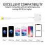[Apple MFi Certified] 2 in 1 Dual Lightning iPhone Adapter & Splitter, Adapter Dual Converter Cable Headphone Music+Charge+Call+Volume Control Compatible for iPhone 11/11 Pro/XS/XR/X 8/7, iPad-iOS 13