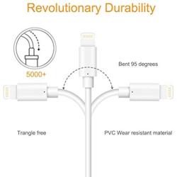 Marchpower iPhone Charger Cable 3Pack 3/6/10FT MFi Certified Lightning Cord USB A Fast Charging Compatible with iPhone SE 11 Pro MAX X Xs XR 8 Plus 7 Plus 6S Plus 5S SE iPod iPad Pro Touch Mini