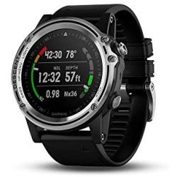 Garmin Descent Mk1, Watch-Sized Dive Computer with Surface GPS, Includes Fitness Features, Silver/Black