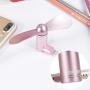 iPhone Fan, Portable Aluminum Alloy Shell Lightning Plugs Mini Cooler Rotating Fan for iPhone (Rose Gold)