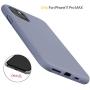 Miracase Liquid Silicone Case Compatible with iPhone 11 Pro Max 6.5 inch(2019), Gel Rubber Full Body Protection Shockproof Cover Case Drop Protection Case (Lavender Gray)