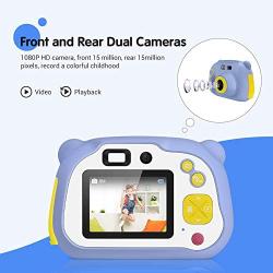 Kids Camera, Digital Camera for Kids 1080P HD Shockproof Camera 2.0 Inch Camera Gifts for Kids, Kids Video Camera with 32 GB Memory Card, Mini Kids Camera Rechargeable Kids Camera for Outdoorplay