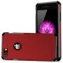 iPhone 7/8 Case, ImpactStrong Heavy Duty Dual Layer Protection Cover Heavy Duty Case for iPhone 7/8 (Deep Red)