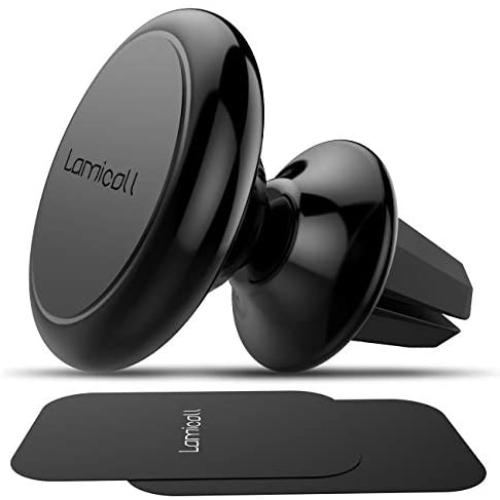 Magnetic Phone Car Mount, Lamicall Phone Holder : Universal Cradle Stand Holder Compatible with Phone Xs Max XR 8 X 7 7P 6s 6P 6 5S, Galaxy S5 S6 S7 S8, Google Pixel, LG, Huawei, Other Smartphones
