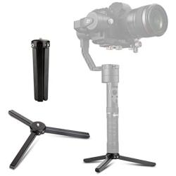 Aluminum Mini Tripod Tabletop Stand Monopod Compatible with DJI Ronin S SC/DJI OSMO Mobile 3 2/ Zhiyun Crane V2/Crane-M/Smooth 4/Smooth Q/Smooth 3/Moza Air/Mini-C/Feiyu Vimble 2 Gimbal Stabilizer