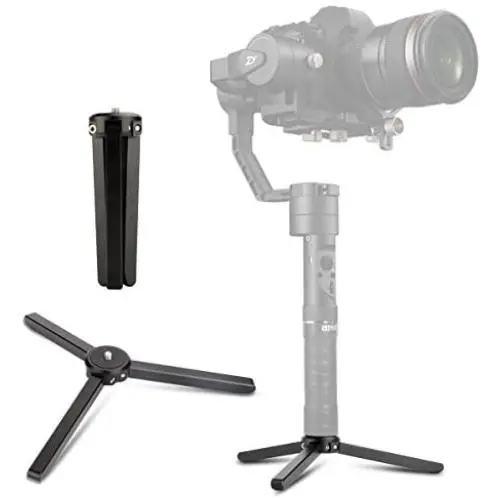 Aluminum Mini Tripod Tabletop Stand Monopod Compatible with DJI Ronin S SC/DJI OSMO Mobile 3 2/ Zhiyun Crane V2/Crane-M/Smooth 4/Smooth Q/Smooth 3/Moza Air/Mini-C/Feiyu Vimble 2 Gimbal Stabilizer Aluminum Mini Tripod Tabletop Stand Monopod Compatible with DJI Ronin S SC/DJI OSMO Mobile 3 2/ Zhiyun Crane V2/Crane-M/Smooth 4/Smooth Q/Smooth 3/Moza Air/Mini-C/Feiyu Vimble 2 Gimbal Stabilizer