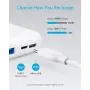 Anker Portable Charger, PowerCore Essential 20000mAh Power Bank with PowerIQ Technology and USB-C (Input Only), High-Capacity External Battery Pack Compatible with iPhone, Samsung, iPad, and More.