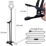 Selfie Ring Light with Flexible Cell Phone Holder Lazy Bracket Desk Lamp LED Light, Mini Led Camera Ringlight for YouTube Video/Photography Compatible with iPhone Xs Max XR Android