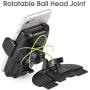 iKross Touch-Lock Universal CD Insert Slot Smartphone Cradle Mount Stand Phone Holder for iPhone X, 8 Plus, 8 iPhone 7, 7 Plus, Samsung Galaxy Note 8, Galaxy S8, S8+ and More