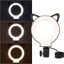 Qiilu LED Dimmable Right Fill Light, 3000-6000K Floor Lamp for Selfie Live Stream Makeup Qiilu LED Dimmable Right Fill Light, 3000-6000K Floor Lamp for Selfie Live Stream Makeup