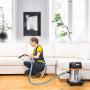 TACKLIFE Stainless Steel Shop Vacuum, 6 Gallon 6 Peak Hp Wet and Dry Vacuum, Wet/Dry Powerful Suction, Blow 3 in 1 Function, Suitable for Garage, Basement, Van, Workshop, Vehicle - PVC05B