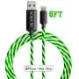 Light up iPhone Charger {MFI Apple Certified} AKAMOS 5ft LED iPhone Charger with Flowing led, USB to Lightning Cable with Quick Charge, Compatible with Phone11/11pro Max/XR/8/8Plus/7/6(Flowing Green) Light up iPhone Charger {MFI Apple Certified} AKAMOS 5ft LED iPhone Charger with Flowing led, USB to Lightning Cable with Quick Charge, Compatible with Phone11/11pro Max/XR/8/8Plus/7/6(Flowing Green)