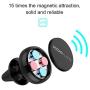 Magnetic Car Holder Unique Magnetic Air Vent Mount by ICONFLANG, Compatible with Most Case and Cell Phone – with 2 Metal Plates