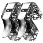 HOWWOH 1 Pair Auxiliary Controller Mini Screw Fixed Fire Button Gaming Triggers Removable Metal Handle for S12 Phone Games Accessories