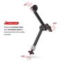 SMALLRIG 9.8 inch Adjustable Articulating Magic Arm with Both 1/4" Thread Screw for LCD Monitor/LED Lights - 2066