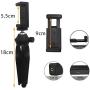 Mini Phone Tripod, LINKCOOL Lightweight Tabletop Tripod for IPhone Samsung Cellphone Camera DSLR Gopro with 360 Rotating Metal Ball Head & Universal Phone Mount Holder & Wirless Remote Control - Black
