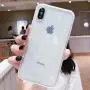 iPhone XR Case Bling,Anynve Clear Glitter Sparkle Case for Women [ Anti-Shock Matte Edge Bumper Design] Cute Slim Soft Silicone Gel Phone Case Compatible for Apple iPhone XR 6.1-Clear