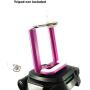 DaVoice Cell Phone Tripod Adapter Mount Holder Clamp Compatible with iPhone X XS Max XR Se 8 7 6 6s Plus Samsung Galaxy S9 S8 S7 Adjustable Smartphone Bracket Clip Cellphone Attachment (Hot Pink)