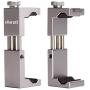 Ulanzi ST-02S Aluminum Phone Tripod Mount w Cold Shoe Mount, Support Vertical and Horizontal, Universal Adjustable Clamp for iPhone XS Xs Max X 8 Plus Samsung Huawei Android Smartphones-Titanium Color