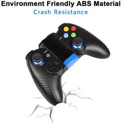 Mobile Game Controller, PowerLead Gaming Controller Wireless 4.0 Gamepad Compatible with iOS Android iPhone iPad Samsung Galaxy (Black)