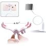Universal Cell Phone Holder, Lazy Bracket Mobile Phone Stand, Flexible Gooseneck Long Arm Clip by AUXO-FUN (White)