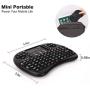 Rii i8 Mini Bluetooth Keyboard with Touchpad＆QWERTY Keyboard, Portable Wireless Keyboard with Remote Control for Smartphones /laptop/PC/Tablets/ Windows/Mac/ TV/Xbox/PS3/Raspberry Pi .Black