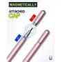 LIBERRWAY Stylus Pen 2 Pack Disc Stylus Fiber Stylus, Rosegold & Black