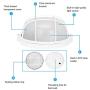 Sauna Room Explosion Lamp Light Proof Anti-High Temperature Moisture Proof Round Pools Hot Tubs Supplies