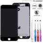 for iPhone 8 Plus Screen Replacement 5.5 inch, LCD 3D Touch Display Digitizer with Proximity Sensor + Front Facing Camera + Earpiece Speaker + Metal Back Plat + Tools Kit (iPhone 8plus Black)