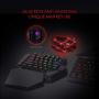 Redragon K585 DITI One-Handed RGB Mechanical Gaming Keyboard, Brown Switches, Type-C Professional Gaming Keypad with 7 Onboard Macro Keys, Detachable Wrist Rest, 42 Keys