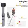 Zhiyun Smooth-X Phone-Gimbal-Stabilizer, Extendable Foldable 2-Axis-Selfie-Stick for iPhone Xs Max Huawei P20 with Face Tracking, Gesture Control (Gray)