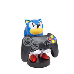 Collectible Sonic the Hedgehog Cable Guy Device Holder - works with PlayStation and Xbox controllers and all Smartphones -  Classic Sonic - Not Machine Specific