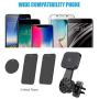 WixGear Universal Air Vent Twist Hole Magnetic Phone Holder for Car, for All Cell Phones with Fast Swift-Snap Technology, Will Not Block Air Vent Flow - for Vertical and Horizontal Vent